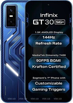 Фото Infinix GT 30 8/256Gb Cyber Blue