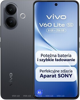 Фото Vivo V60 Lite 5G 12/256Gb Black