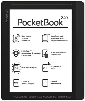 Фото PocketBook 840 InkPad Mist Gray