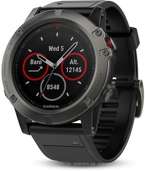 Фото Garmin Fenix 5X Slate Gray Sapphire with Black Band