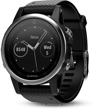 Фото Garmin Fenix 5S Silver with Black Band