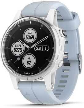 Фото Garmin Fenix 5S Plus Glass White with Sea Foam Band