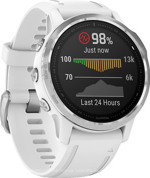 Фото Garmin Fenix 6S Silver with White Band (010-02159-00)