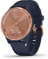 Фото Garmin Vivomove 3S Rose Gold Stainless Steel Bezel with Navy Case and Silicone Band