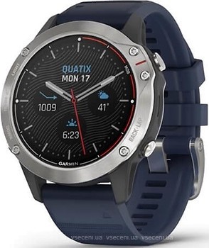 Фото Garmin Quatix 6 Gray with Captain Blue Band (010-02158-90)