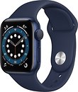 Фото Apple Watch Series 6 GPS + Cellular 40mm Blue Aluminum Case with Deep Navy Sport Band (M02R3/M06Q3)