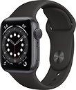 Фото Apple Watch Series 6 GPS + Cellular 40mm Space Gray Aluminum Case with Black Sport Band (M02Q3/M06P3)