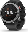 Фото Garmin Fenix 6 Solar Silver with Black Band (010-02410-00)