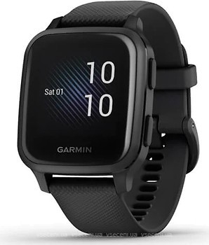 Фото Garmin Venu Sq Music Slate Aluminium Bezel with Black Case and Silicone Band (010-02426-10)