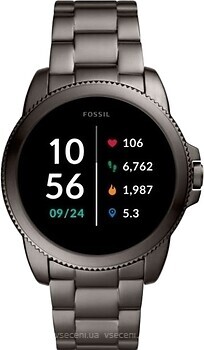 Фото Fossil Gen 5E 44mm Grey Stainless Steel (FTW4049)