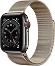 Фото Apple Watch Series 6 GPS + Cellular 40mm Graphite Stainless Steel Case with Gold Milanese Loop (M0DF3/M0DW3)