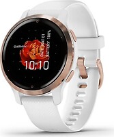Фото Garmin Venu 2S Rose Gold Stainless Steel Bezel with White Case and Silicone Band (010-02429-03)