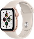 Фото Apple Watch SE GPS + Cellular 40mm Gold Aluminum Case with Starlight Sand Sport Band (MKQN3/MKQX3)
