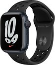 Фото Apple Watch Nike Series 7 GPS 41mm Midnight Aluminum Case with Anthracite/Black Nike Sport Band (MKN43)
