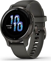 Фото Garmin Venu 2S Slate Stainless Steel Bezel with Graphite Case and Silicone Band (010-02429-00)