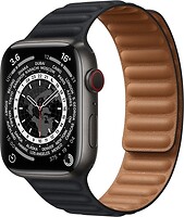Фото Apple Watch Edition Series 7 GPS + Cellular 45mm Space Black Titanium Case with Midnight Leather Link
