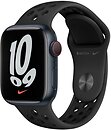 Фото Apple Watch Nike Series 7 GPS + Cellular 41mm Midnight Aluminum Case with Anthracite/Black Nike Sport Band (MKHM3)