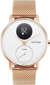 Фото Withings ScanWatch 38mm Gold + Milanese Wristband 18mm Rose Gold