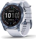 Фото Garmin Fenix 7X Sapphire Solar Mineral Blue DLC Titanium with Whitestone Band (010-02541-15)