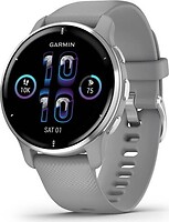 Фото Garmin Venu 2 Plus Silver Stainless Steel Bezel With Powder Grey Case And Silicone Band (010-02496-10)