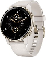 Фото Garmin Venu 2 Plus Cream Gold Stainless Steel Bezel With Ivory Case And Silicone Band (010-02496-12)