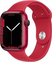 Фото Apple Watch Series 7 GPS + Cellular 45mm Product Red Aluminum Case with Product Red Sport Band (MKM83)
