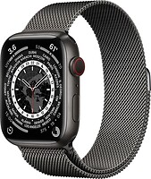 Фото Apple Watch Edition Series 7 GPS + Cellular 45mm Space Black Titanium Case with Graphite Milane Loop (ML8V3/ML773)