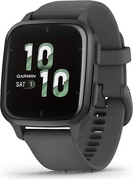 Фото Garmin Venu Sq 2 Slate Aluminium Bezel with Shadow Grey Case and Silicone Band (010-02701-10)