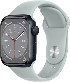 Фото Apple Watch Series 8 GPS 41mm Midnight Aluminum Case with Succulent Sport Band (MP743)