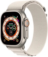 Фото Apple Watch Ultra GPS + Cellular 49mm Titanium Case with Starlight Alpine Loop (MQFQ3/MQEY3)