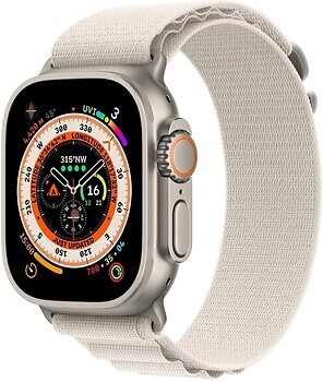 Фото Apple Watch Ultra GPS + Cellular 49mm Titanium Case with Starlight Alpine Loop (MQFQ3/MQEY3)