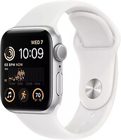 Фото Apple Watch SE 2 GPS 40mm Silver Aluminum Case with White Sport Band (MNT93)