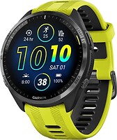 Фото Garmin Forerunner 965 Carbon Gray DLC Titanium Bezel with Black Case and Amp Yellow/Black Silicone Band ( 010-02809-02)