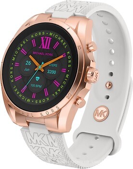 Часы Michael Kors Gen 6 44mm Bradshaw White Silicone Band (MKT5153