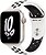 Фото Apple Watch Nike Series 8 GPS 45mm Starlight Aluminum Case with Summit White/Black Nike Sport Band (MPH13)