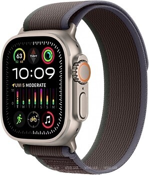 Фото Apple Watch Ultra 2 GPS + Cellular 49mm Titanium Case with Blue/Black Trail Loop (MRF63)