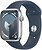 Фото Apple Watch Series 9 GPS + Cellular 45mm Silver Aluminium Case with Blue Sport Band (MRMG3)