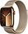 Фото Apple Watch Series 9 GPS + Cellular 41mm Gold Stainless Steel Case with Gold Milanese Loop (MRJ73)
