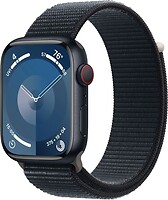 Фото Apple Watch Series 9 GPS + Cellular 45mm Midnight Aluminum Case with Midnight Sport Loop (MRMF3)