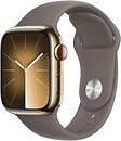 Фото Apple Watch Series 9 GPS + Cellular 41mm Gold Stainless Steel Case with Clay Sport Band (MRJ53)