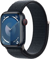 Фото Apple Watch Series 9 GPS + Cellular 41mm Midnight Aluminum Case with Midnight Sport Loop (MRHU3)
