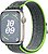 Фото Apple Watch Series 9 GPS 45mm Starlight Aluminum Case with Bright Green/Blue Nike Sport Loop (MR9P3)