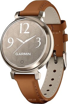Фото Garmin Lily 2 Classic Cream Gold with Tan Leather Band (010-02839-02)