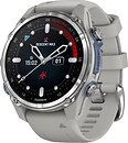Фото Garmin Descent Mk3 43mm Stainless Steel with Fog Gray Silicone Band (010-02753-03)