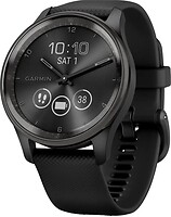 Фото Garmin Vivomove Trend Slate Stainless Steel Bezel with Black Case and Silicone Band