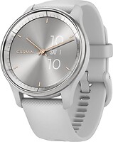 Фото Garmin Vivomove Trend Silver Stainless Steel Bezel with Mist Gray Case and Silicone Band