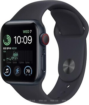 Фото Apple Watch SE GPS + Cellular 40mm Midnight Aluminum Case with Midnight Sport Band