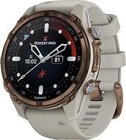 Фото Garmin Descent Mk3i 43mm Bronze PVD Titanium with French Gray Silicone Band (010-02753-13)