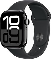 Фото Apple Watch Series 10 GPS 42mm Jet Black Aluminum Case with Black Sport Band (MWWF3)