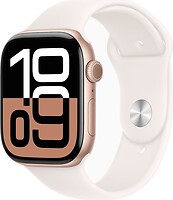 Фото Apple Watch Series 10 GPS + Cellular 46mm Rose Gold Aluminum Case with Light Blush Sport Band (MWY73)